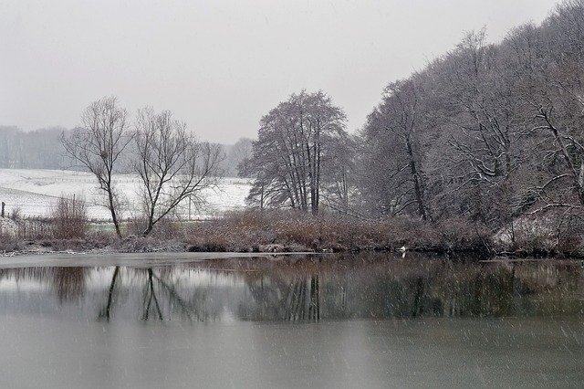 Free download Landscape Winter Lake -  free photo or picture to be edited with GIMP online image editor