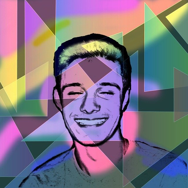 تنزيل مجاني لـ Laughter Pop Art Young Man - رسم توضيحي مجاني يمكن تعديله باستخدام محرر الصور المجاني عبر الإنترنت GIMP