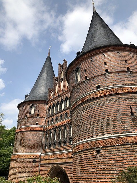 Free download Lübeck Hanseatic City Holsten Gate -  free photo or picture to be edited with GIMP online image editor