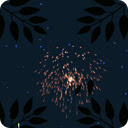 Leaf fireworks  screen for extension Chrome web store in OffiDocs Chromium