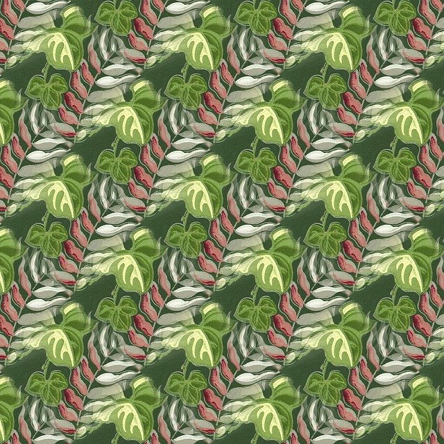 Free download Leaves Seamless Pattern -  free illustration to be edited with GIMP free online image editor