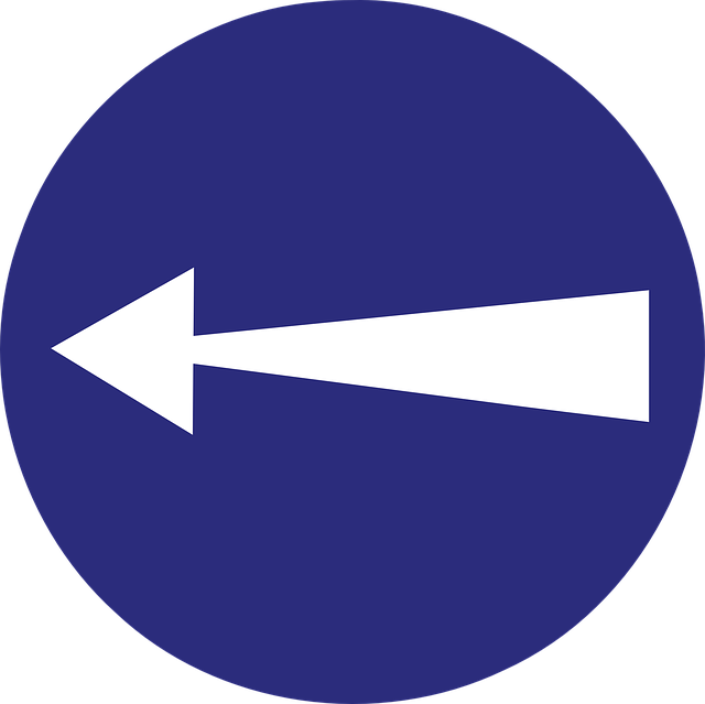 Free download Left Arrow Direction Road - Free vector graphic on Pixabay free illustration to be edited with GIMP free online image editor