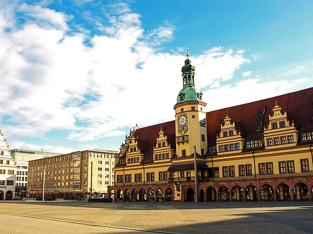 Free download Leipzig Market Town Hall -  free photo or picture to be edited with GIMP online image editor