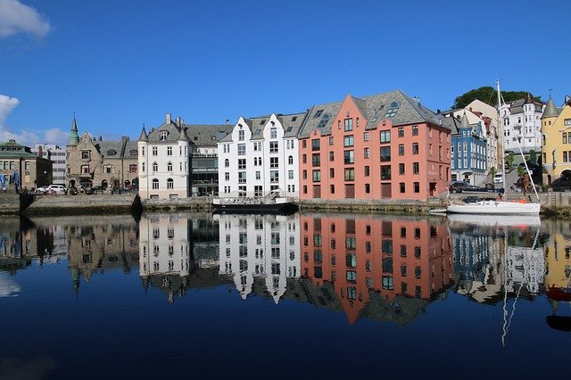 Free download Ålesund Norway Port -  free photo or picture to be edited with GIMP online image editor