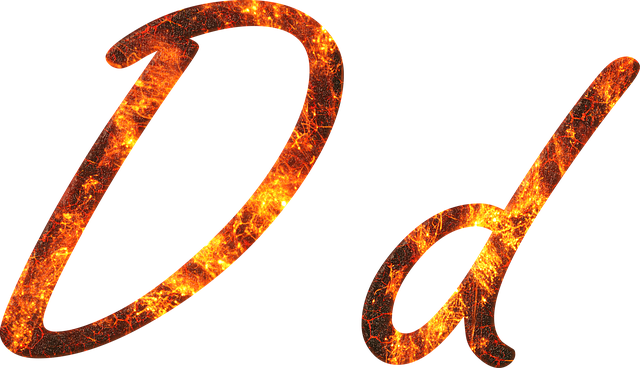 Free download Letter D Fire -  free illustration to be edited with GIMP free online image editor