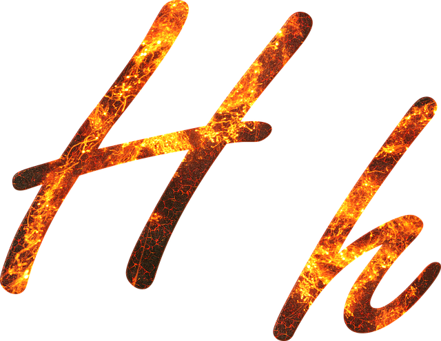 Free download Letter H Fire -  free illustration to be edited with GIMP free online image editor