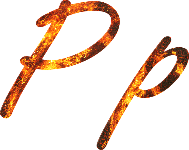 Free download Letter P Fire -  free illustration to be edited with GIMP free online image editor