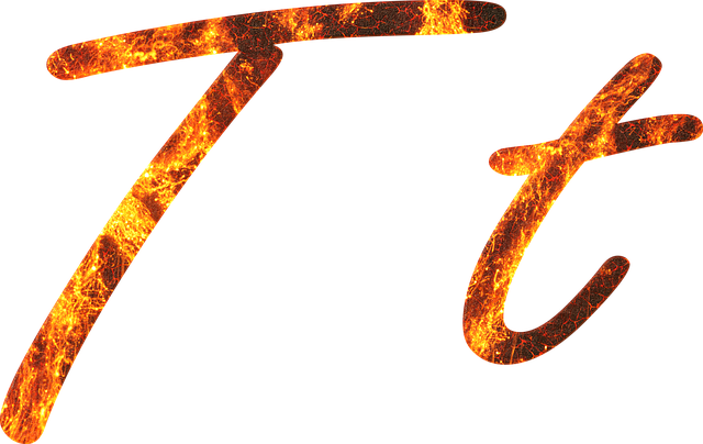 Free download Letter T Fire -  free illustration to be edited with GIMP free online image editor