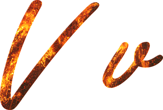 Free download Letter V Fire -  free illustration to be edited with GIMP free online image editor