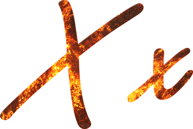 Free download Letter X Fire -  free illustration to be edited with GIMP free online image editor