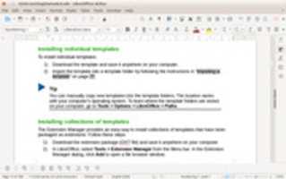 Libre Office 606 de OffiDocs para oficina