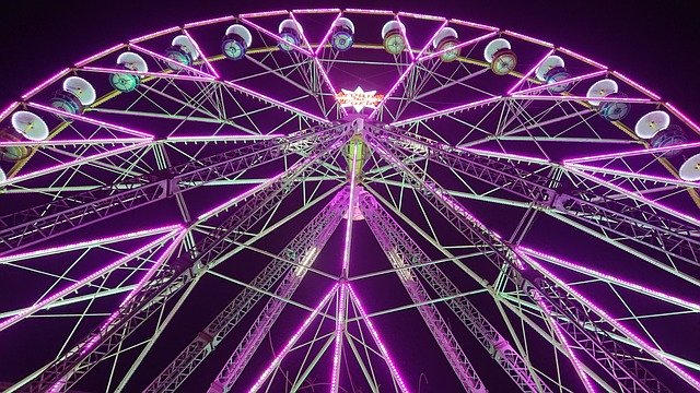 Free download Light Electric Ferris Wheel -  free photo or picture to be edited with GIMP online image editor