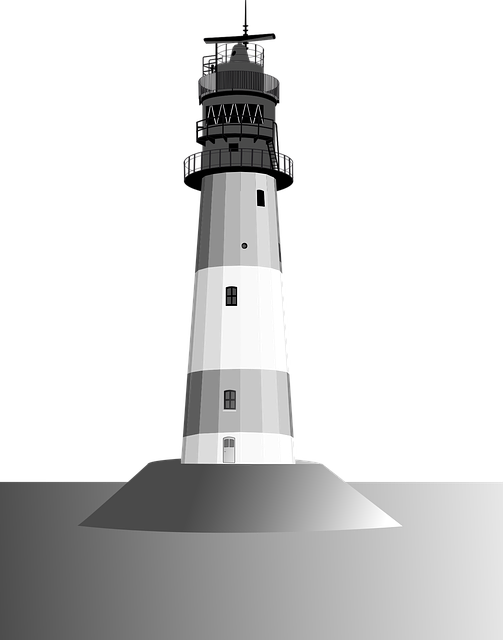 Free download Lighthouse Black And White Coast - Free vector graphic on Pixabay free illustration to be edited with GIMP free online image editor