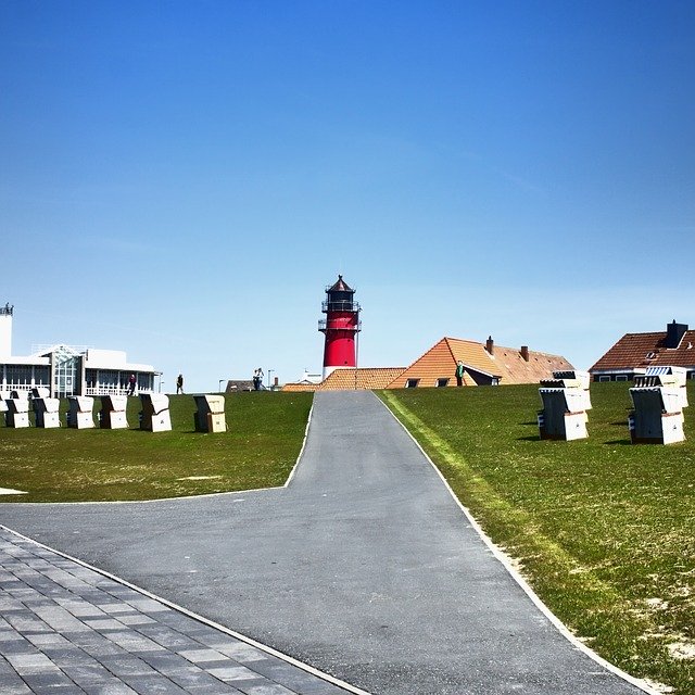 Free download Lighthouse Büsum North Sea -  free photo or picture to be edited with GIMP online image editor