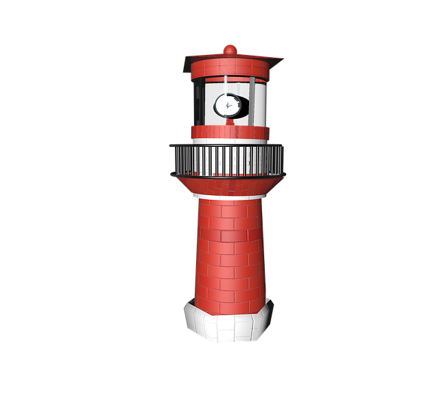 Free download Lighthouse Isolated Water -  free illustration to be edited with GIMP free online image editor