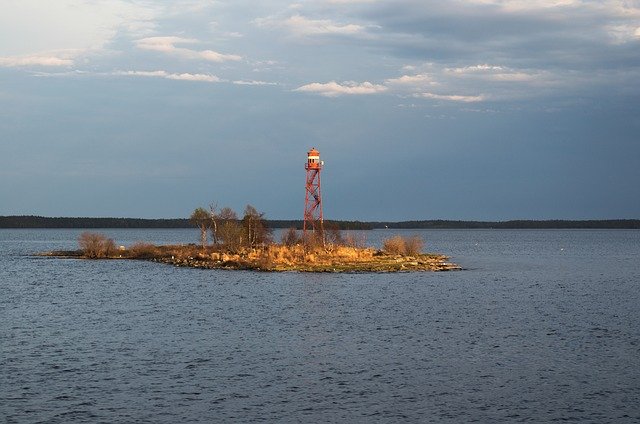 Free download Lighthouse Little Island -  free photo or picture to be edited with GIMP online image editor