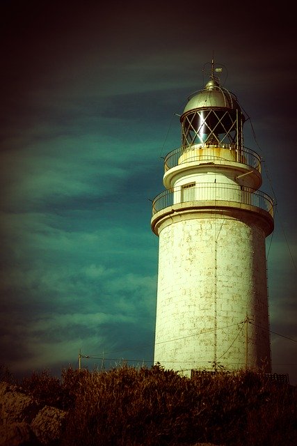 Free download Lighthouse Mallorca Cap free photo template to be edited with GIMP online image editor