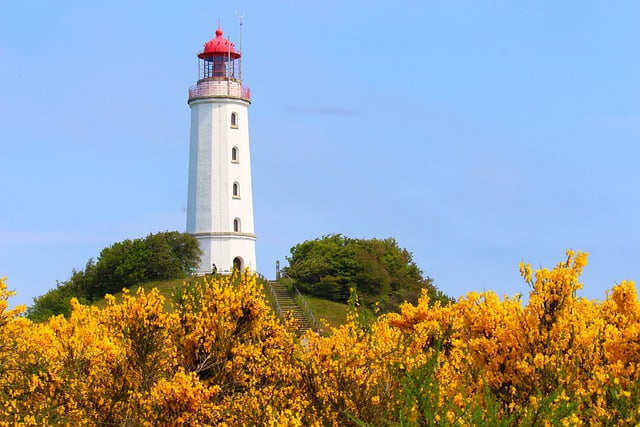 Free download lighthouse tower hiddensee free picture to be edited with GIMP free online image editor