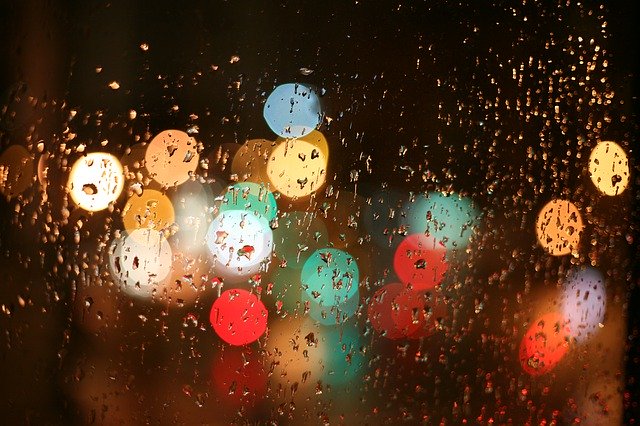 Free download Lights Rain Window -  free photo or picture to be edited with GIMP online image editor