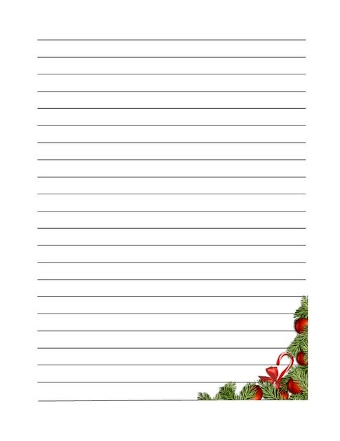 Free download Lined Journal Page Christmas -  free illustration to be edited with GIMP free online image editor