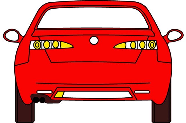 Free download Line Draw Car Red -  free illustration to be edited with GIMP free online image editor