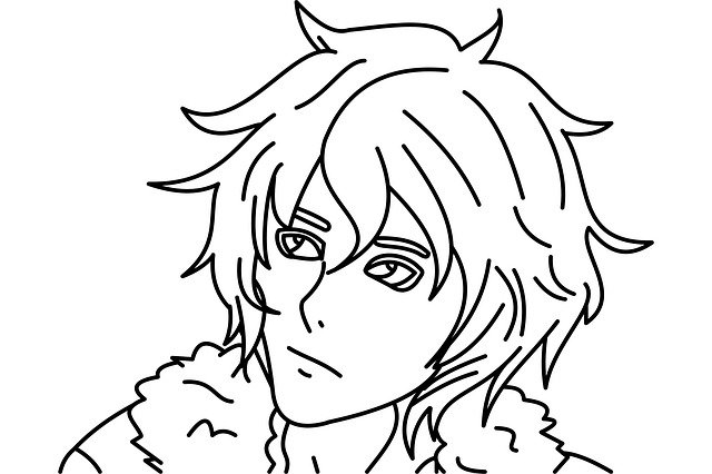 Free download Line Draw Nico Di Angelo Drawing -  free illustration to be edited with GIMP free online image editor