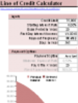 Free download Line of Credit Calculator DOC, XLS or PPT template free to be edited with LibreOffice online or OpenOffice Desktop online