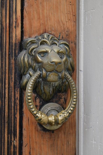 Free download Lion Door Doorknocker -  free photo or picture to be edited with GIMP online image editor