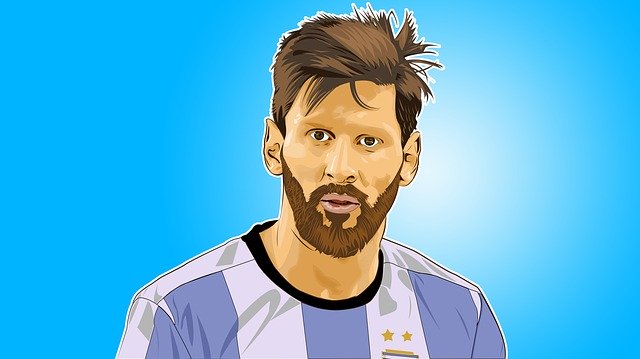 Free download Lionel Messi Vector Art -  free illustration to be edited with GIMP free online image editor