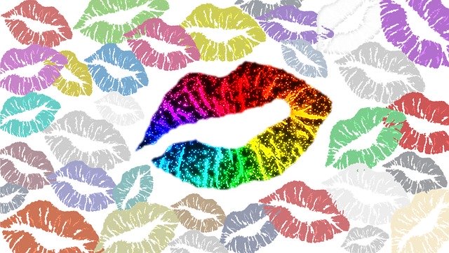 הורדה חינם Lips Colorful - איור חינם לעריכה עם עורך תמונות מקוון בחינם של GIMP