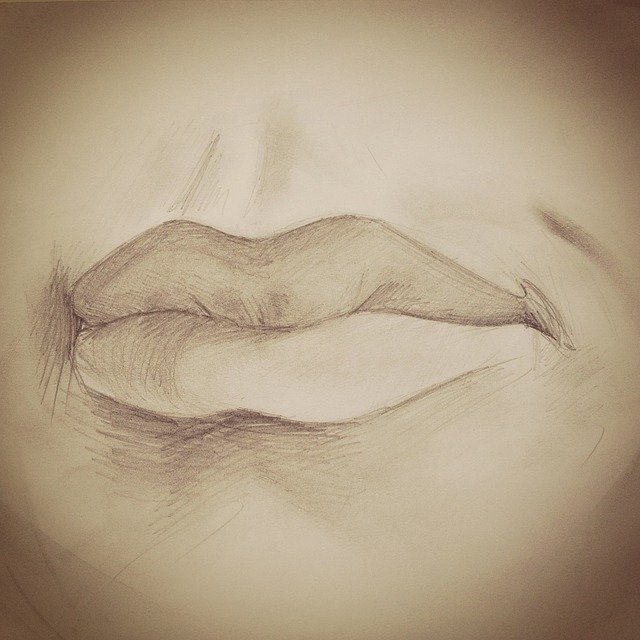 Kostenloser Download Lips Figure Pencil - kostenlose Illustration, die mit dem kostenlosen Online-Bildeditor GIMP bearbeitet werden kann