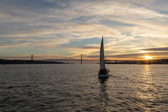 Free download Lisbon Bridge Blue -  free photo or picture to be edited with GIMP online image editor