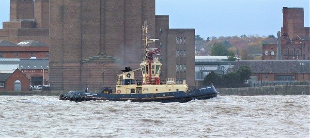 Free download Liverpool Tug Boat -  free photo or picture to be edited with GIMP online image editor