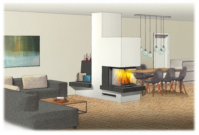 Free download Living Room Wood Fire -  free illustration to be edited with GIMP free online image editor