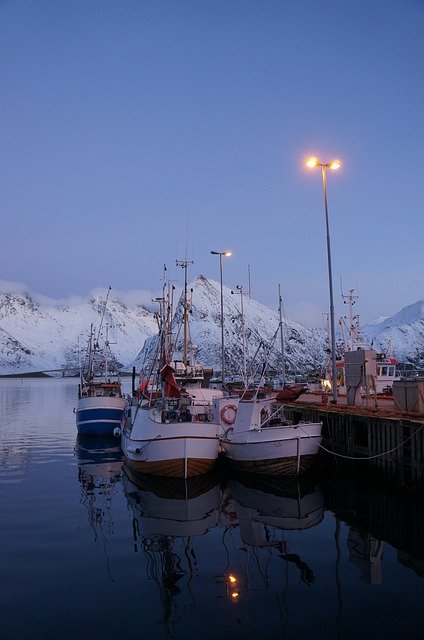 Free download Lofoten Norway Port -  free photo or picture to be edited with GIMP online image editor
