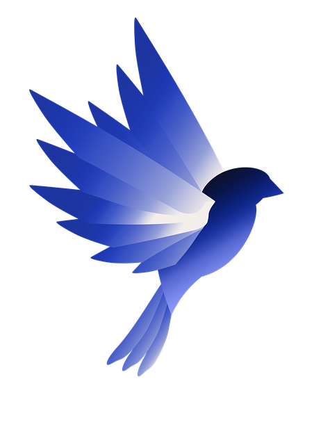 Descarga gratuita Logo Bird Blue - ilustración gratuita para ser editada con GIMP editor de imágenes en línea gratuito