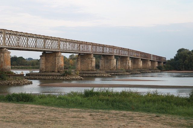 Free download Loire France Bridge Metal -  free photo or picture to be edited with GIMP online image editor