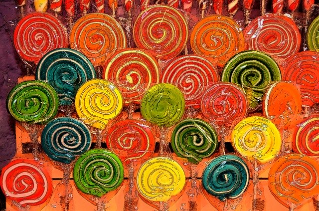 Free download Lollipops Forms Colors -  free illustration to be edited with GIMP free online image editor