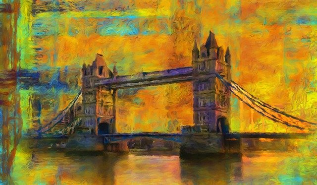 Free download London Tower Abstract -  free illustration to be edited with GIMP free online image editor