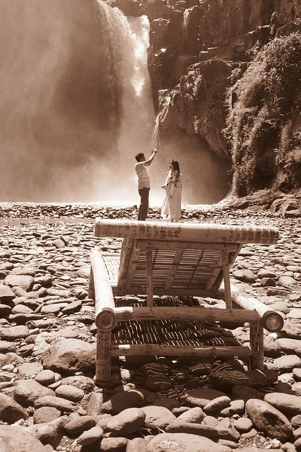 Free download Love Catching Waterfalls Travelers -  free photo or picture to be edited with GIMP online image editor