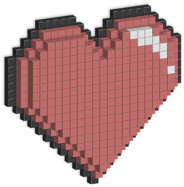 Free download Love Heart Pixels ValentineS - Free vector graphic on Pixabay free illustration to be edited with GIMP free online image editor