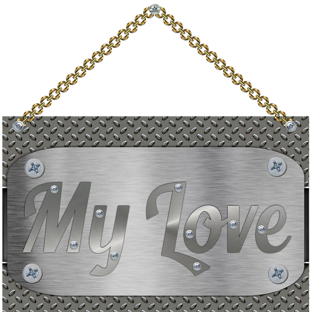 Free download Love Iron Chain -  free illustration to be edited with GIMP free online image editor