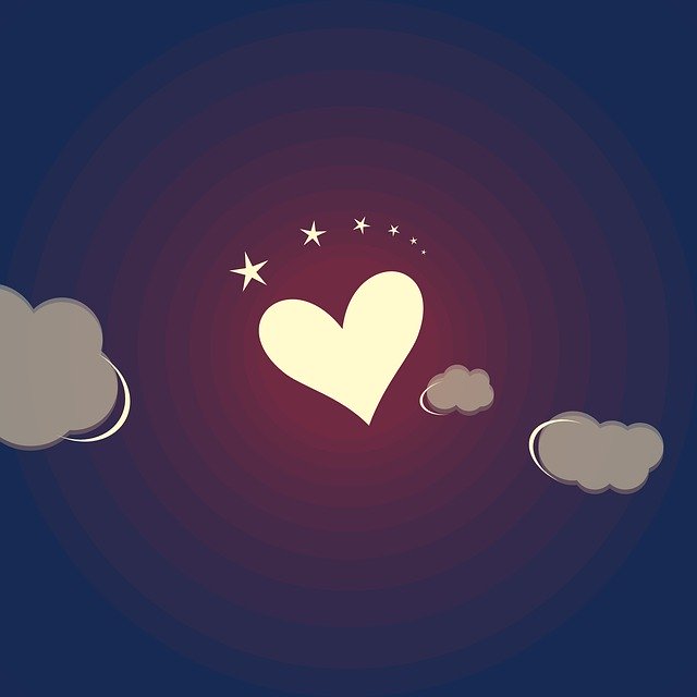 Free download Love Light Lit Stars Heart Shape -  free illustration to be edited with GIMP free online image editor