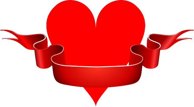 Free download Love Ribbon Heart - Free vector graphic on Pixabay free illustration to be edited with GIMP free online image editor