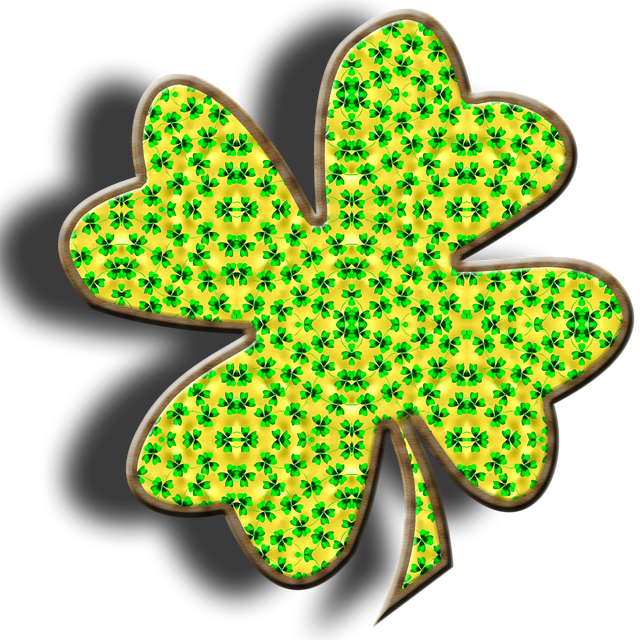 Free download Lucky Clover Four Leaf -  free illustration to be edited with GIMP free online image editor