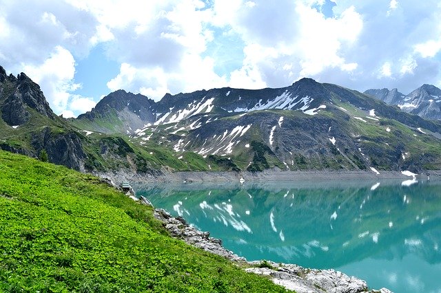 Free download Luenersee Bergsee Mountains -  free photo or picture to be edited with GIMP online image editor