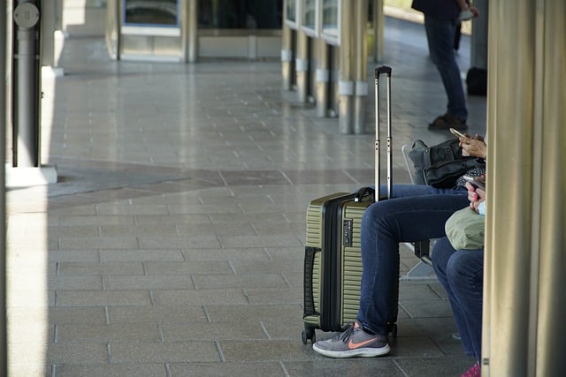 Free download luggage station railway waiting free picture to be edited with GIMP free online image editor