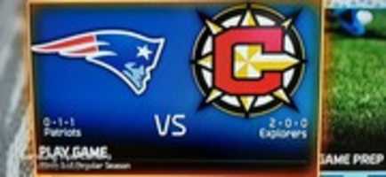 Free download Madden NFL 16 Columbus Explorers VS New England Patriots Teams Screenshot free photo or picture to be edited with GIMP online image editor