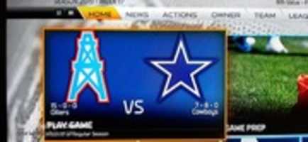 Free download Madden NFL 16 Houston Oilers VS Dallas Cowboys Teams Screenshot free photo or picture to be edited with GIMP online image editor