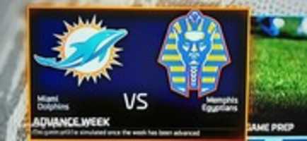 Free download Madden NFL 16 Memphis Egyptians VS Miami Dolphins Teams Screenshot free photo or picture to be edited with GIMP online image editor